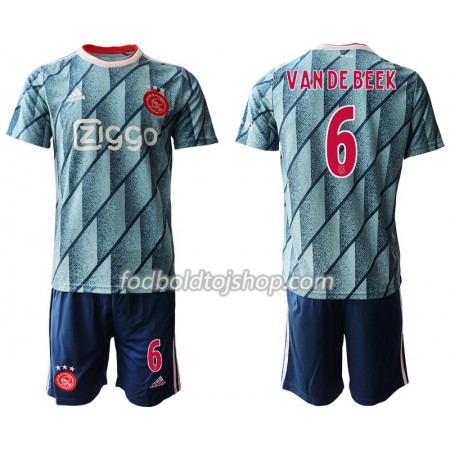 AFC Ajax VAN DE BEEK 6 Børn Udebane Fodboldsæt 2020-21 S/S (+ Korte bukser)